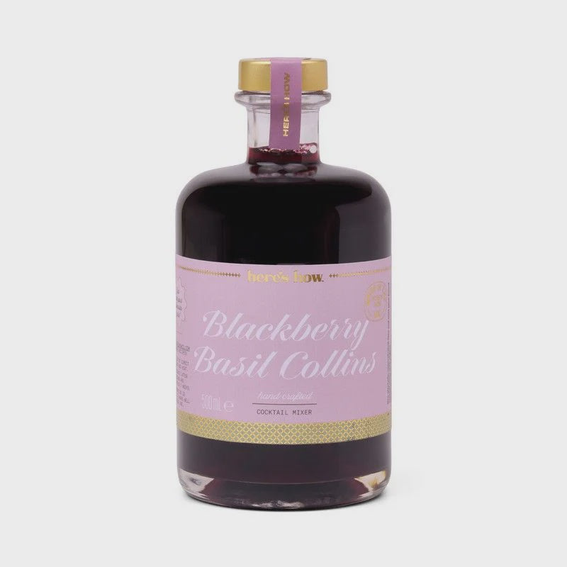 Blackberry Basil Collins Mixer - 500mL