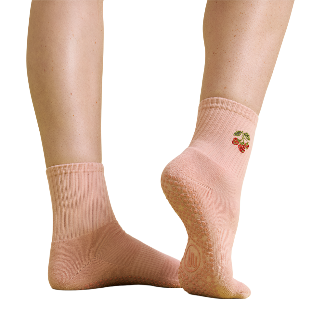 Crew Grip Socks - Strawberry Patch