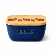 Butter Dish  - Sheep (Blue)