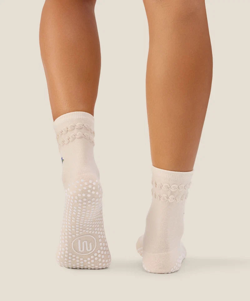 Crew Grip Socks - Blueberry Ruffle Oat