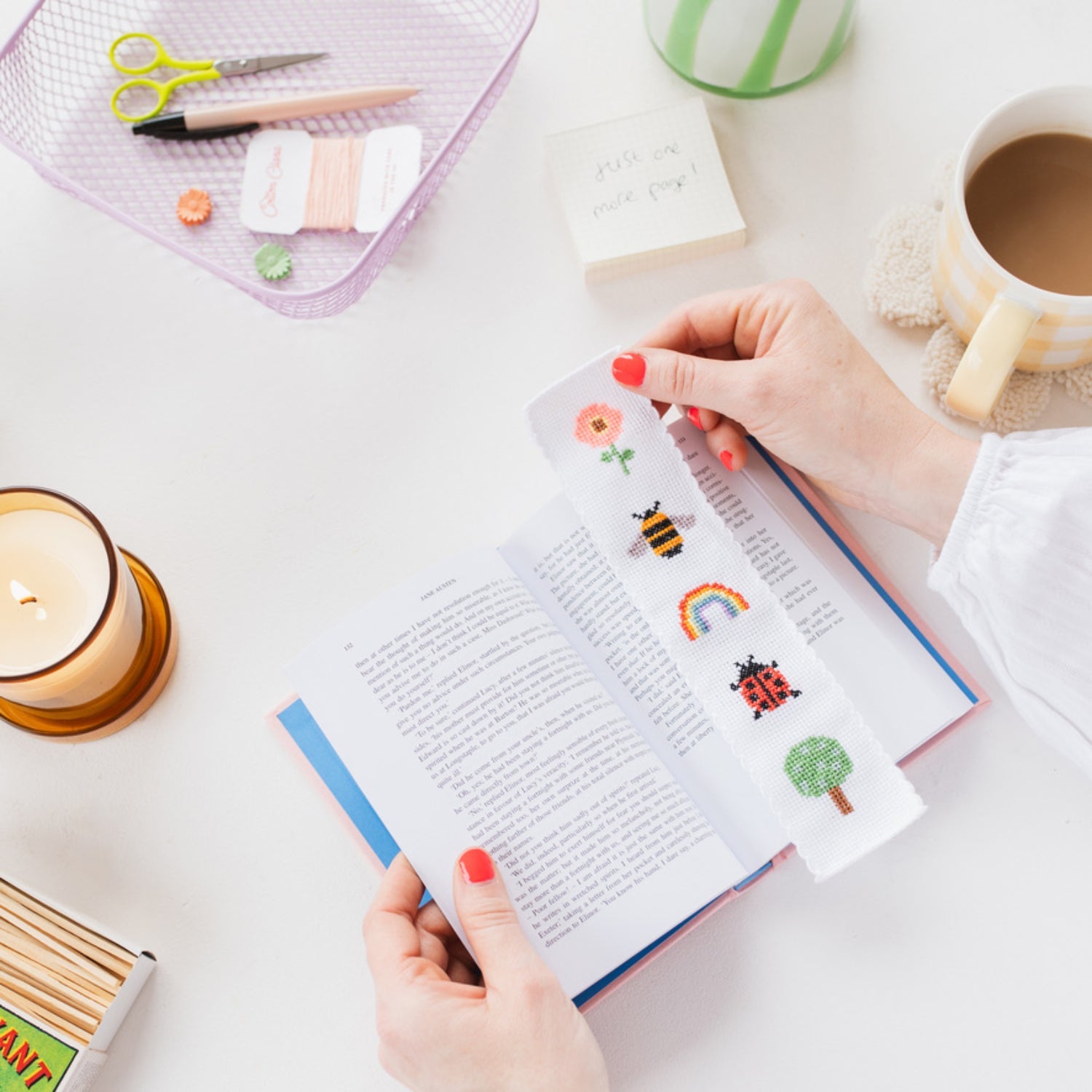 Cross-Stitch Kit Bookmark - Nature