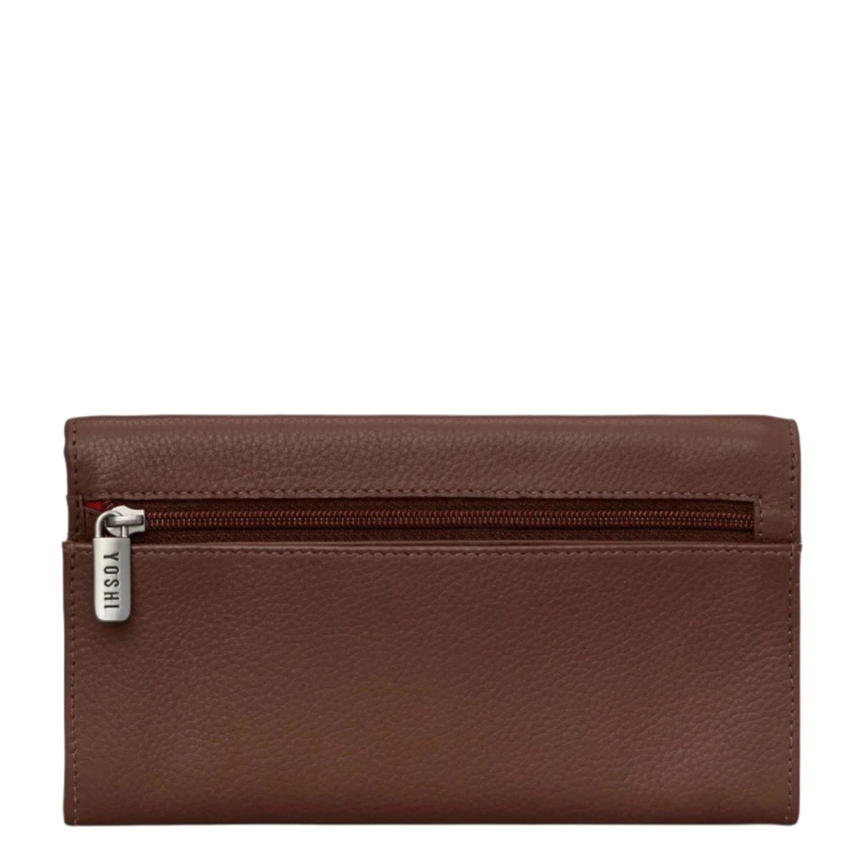 Leather Flap Over Purse - Bookworm Brown