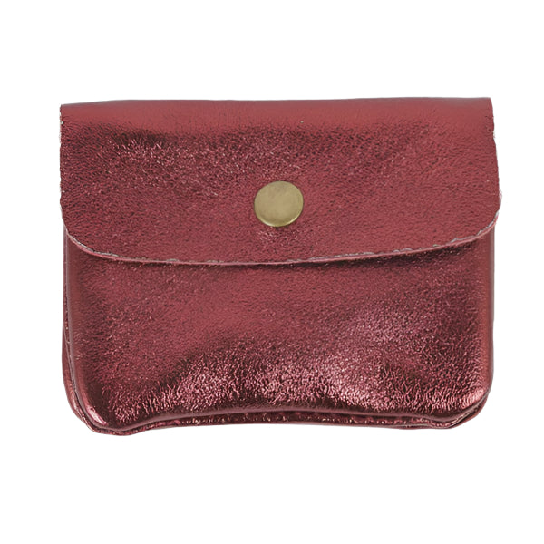 Coin Purse - Metallic Bordeaux