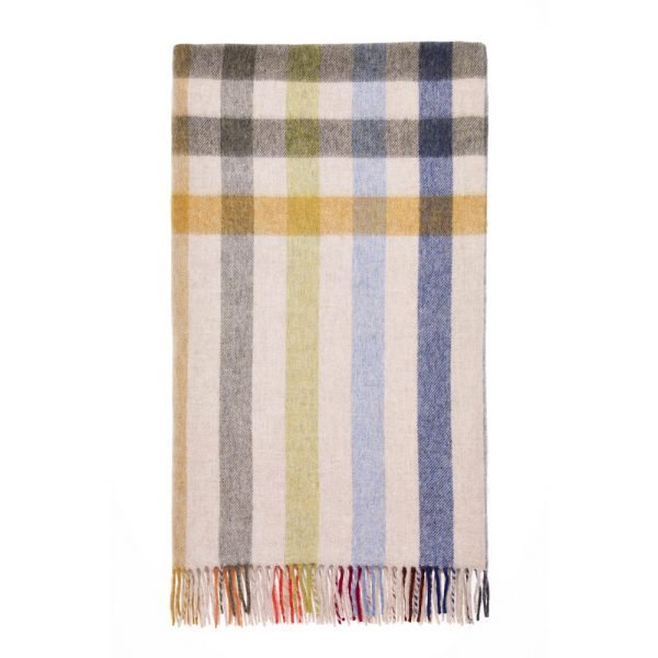 Henley Throw - Beige/Multi