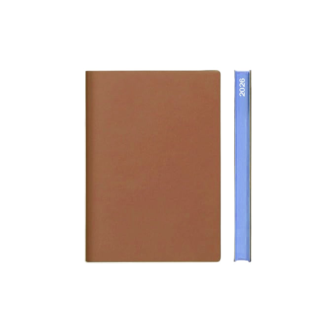 A5 Signature 2026 Diary (Day-to-Page) - Brown