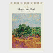 2027 Medium Calendar - Vincent Van Gogh Trees & Flowers
