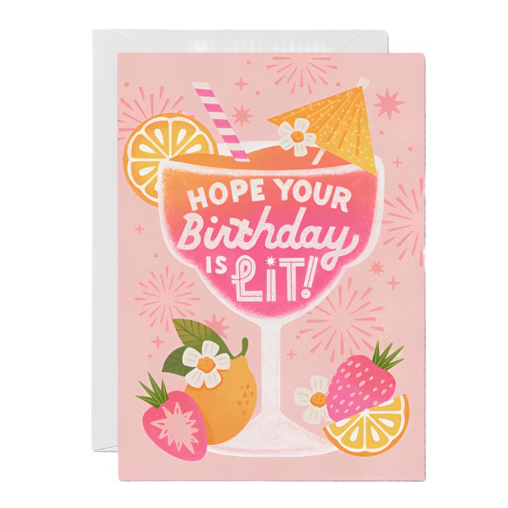 Hope Your Birthday Is Lit Card