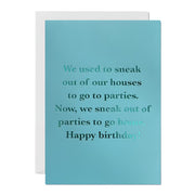 Sneaking Out | Birthday Card