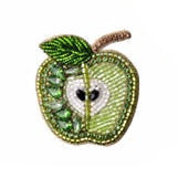 Carmen Brooch - Apple, Green