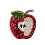 Carmen Brooch - Apple, Red