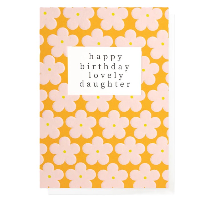 Happy Birthday Lovely Daughter Flower Card