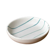 Condiment Bowl - Coastal Junction Cream & Green Stripe