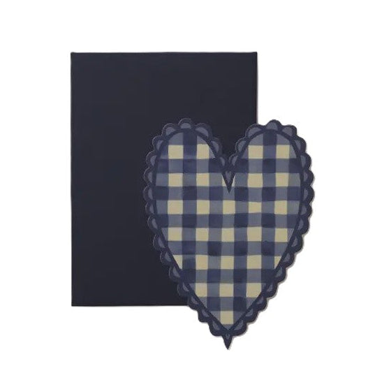 Blue Heart Mini Card