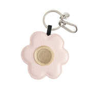 CG Vegan Leather Bag Charm - Pink & Gold Flower