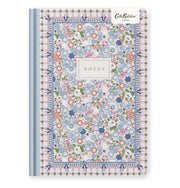 A5 Premium Hard Cover Notebook - Cream Dreamy Ditsy Check