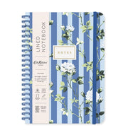 Cath Kidston B6 Notebook - Blue Stripe Floral