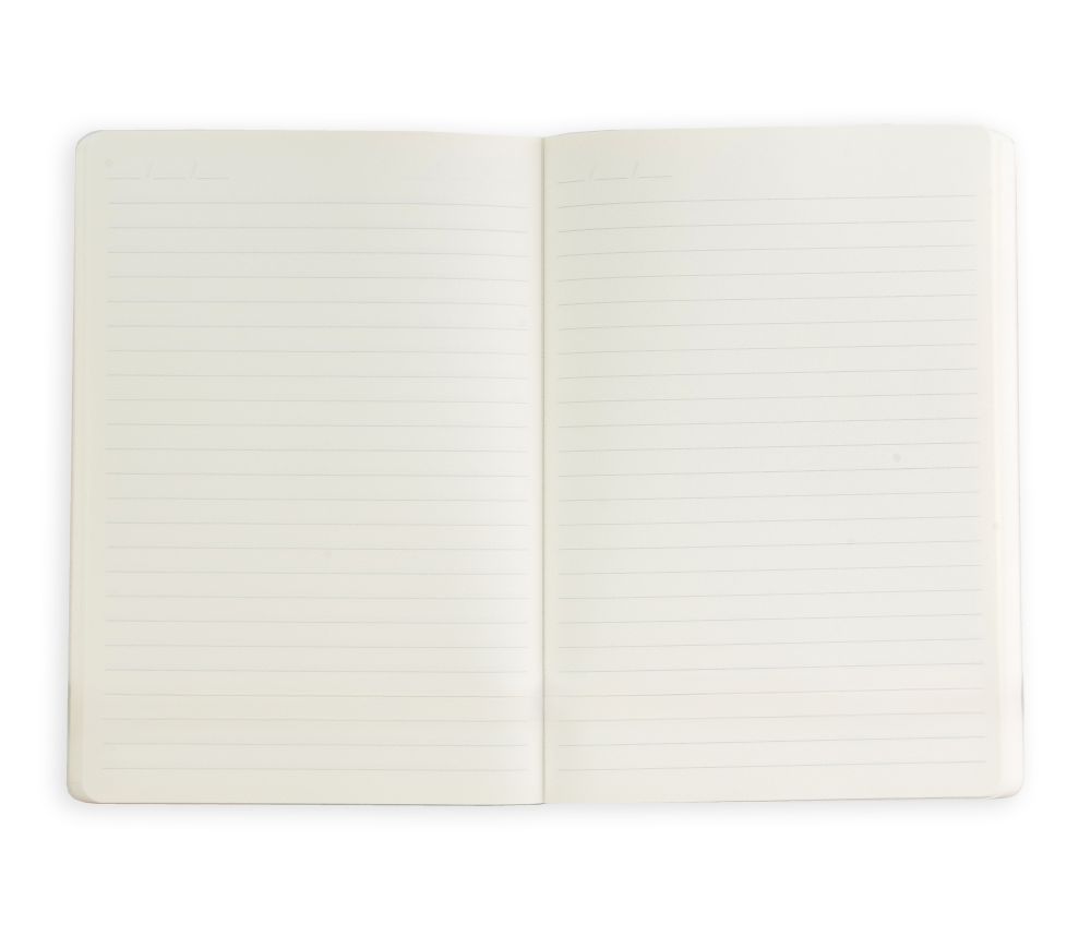 A5 Textured Soft Cover Notebook - Rose Flutter Vignette