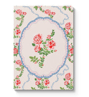 A5 Textured Soft Cover Notebook - Rose Flutter Vignette