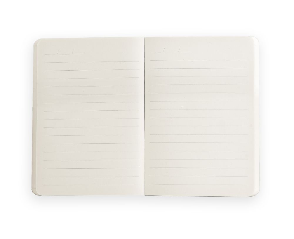A6 Textured Soft Cover Notebook - Yellow Lily of the Valley Vignette