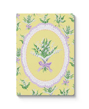 A6 Textured Soft Cover Notebook - Yellow Lily of the Valley Vignette
