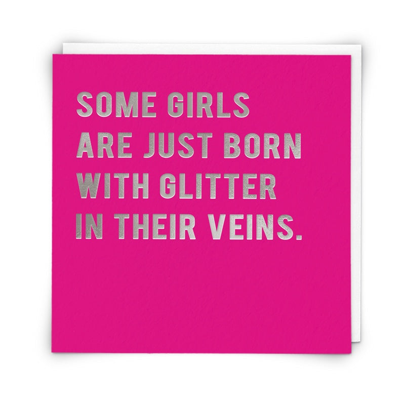 Glitter in Veins Card