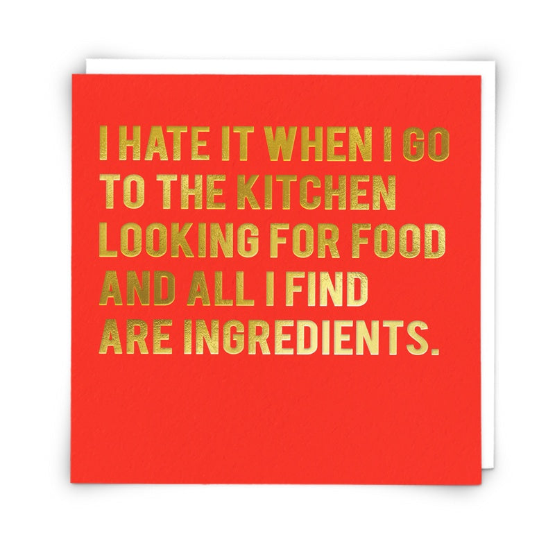 Ingredients Card