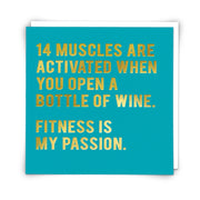 Fitness Is My Passion Card