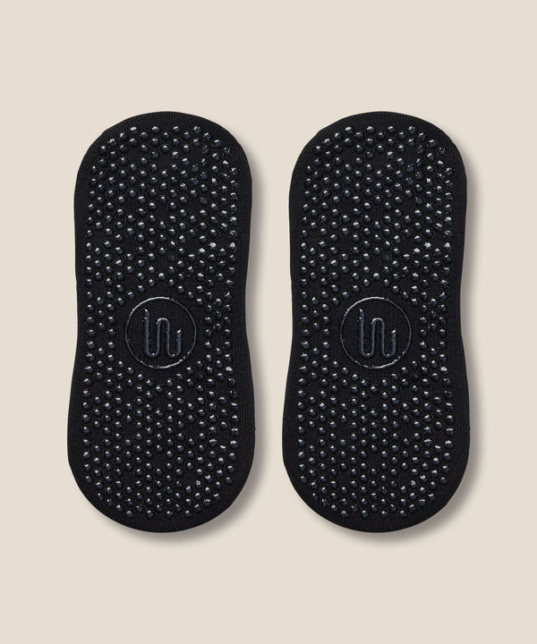 Classic Low Rise Grip Socks - Black Gem