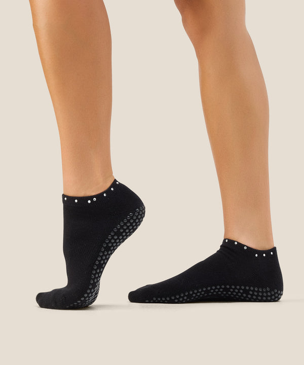 Classic Low Rise Grip Socks - Black Gem