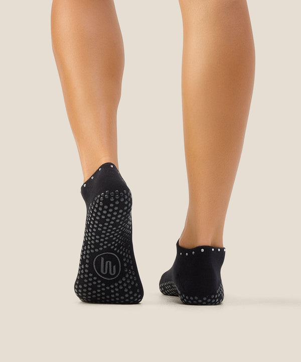 Classic Low Rise Grip Socks - Black Gem