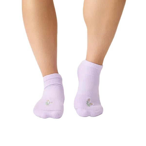 Classic Low Rise Grip Socks - Blooming Lilac