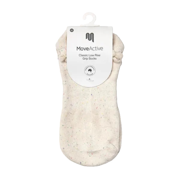 Classic Low Rise Grip Socks - Love Confetti