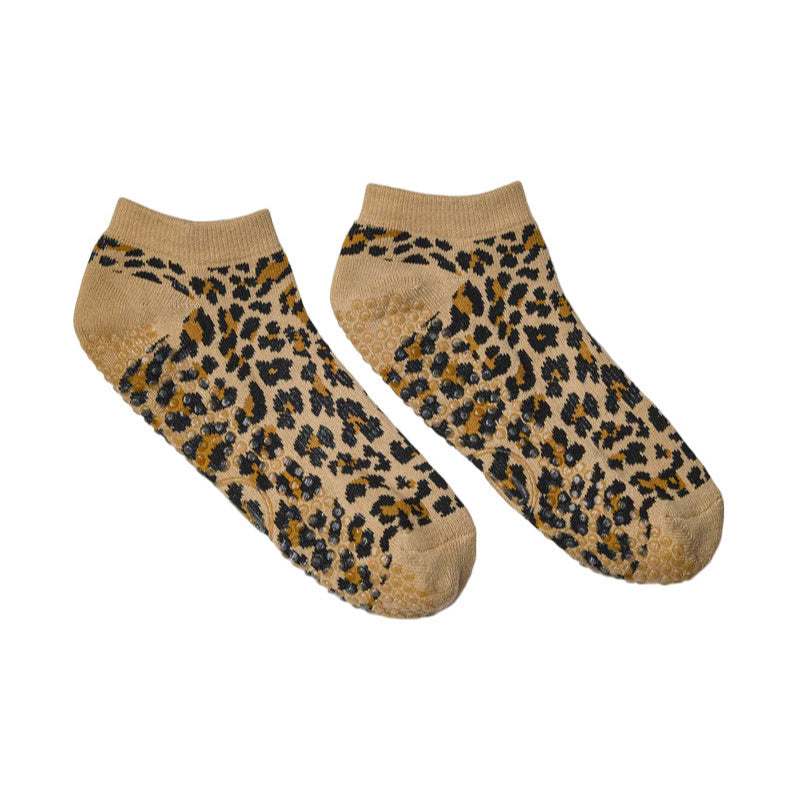 Classic Low Rise Grip Socks - Safari Spots