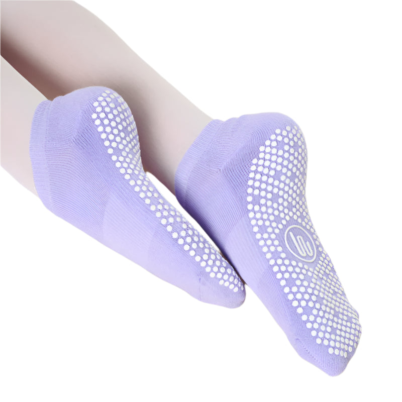 Classic Low Rise Grip Socks - Purple Rain