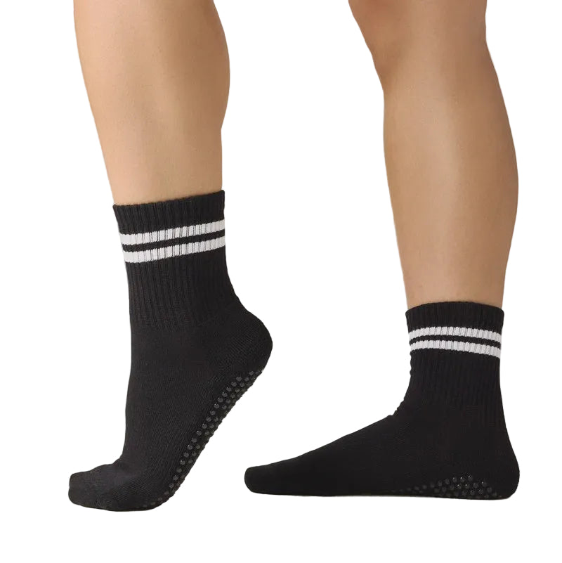 Crew Grip Socks - Sporty Stripe Black