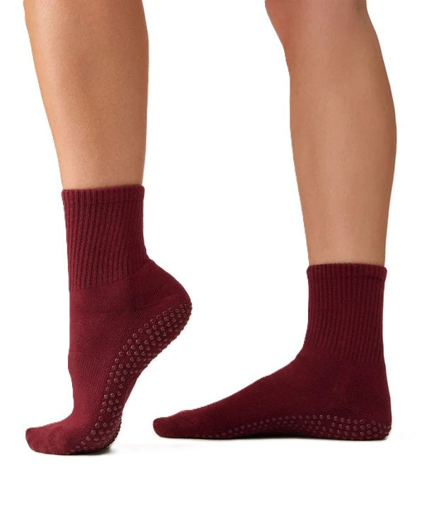 Crew Grip Socks - Cabernet