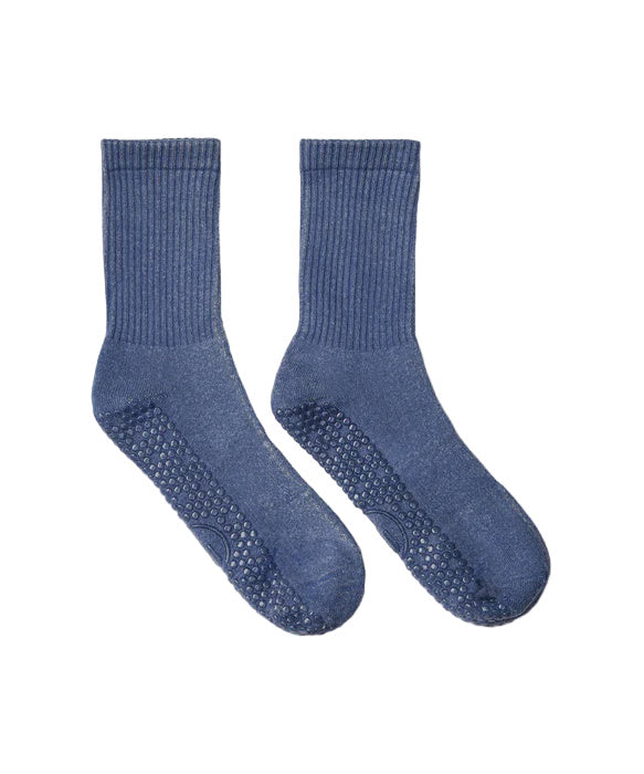 Crew Grip Socks - Dusty Denim