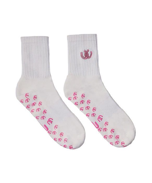 Crew Grip Socks - Lucky Horseshoe Ivory