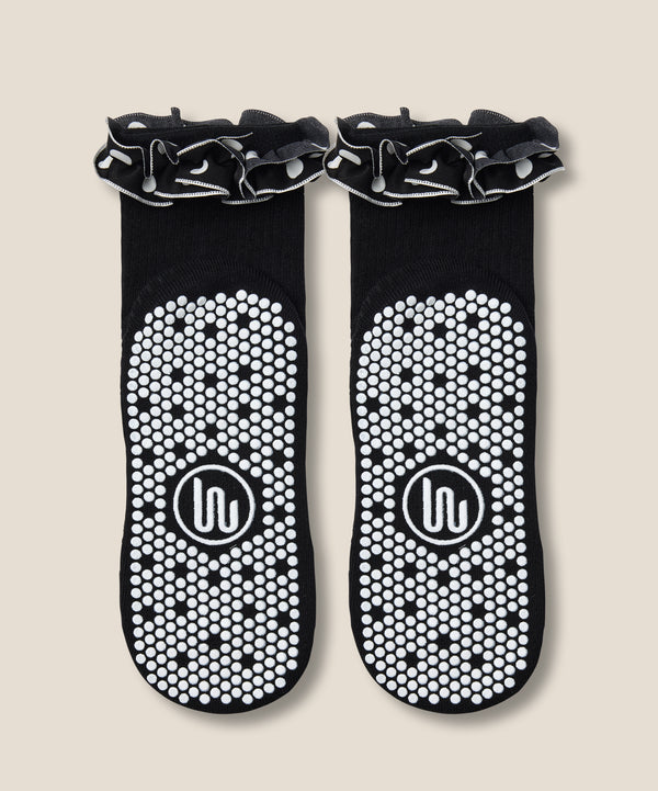 Crew Grip Socks - Ruffle Noir