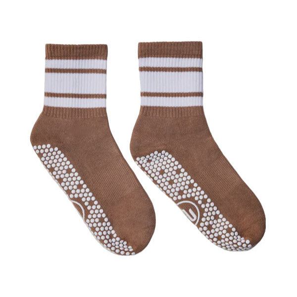 Crew Grip Socks - Tan Stripe