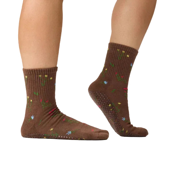 Crew Grip Socks - Wildflower Brown