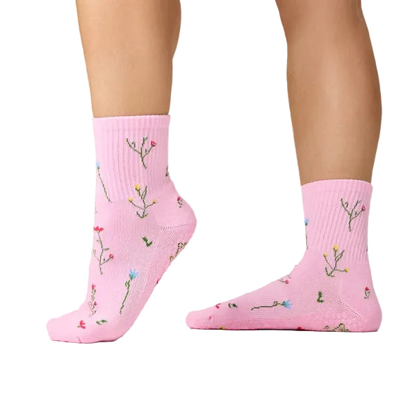 Crew Grip Socks - Wildflower Pink