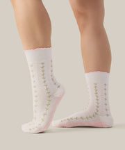 Crew Grip Socks - Wildflower Vine