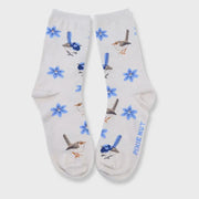 Australian Socks - Fairy Wren Bird Socks