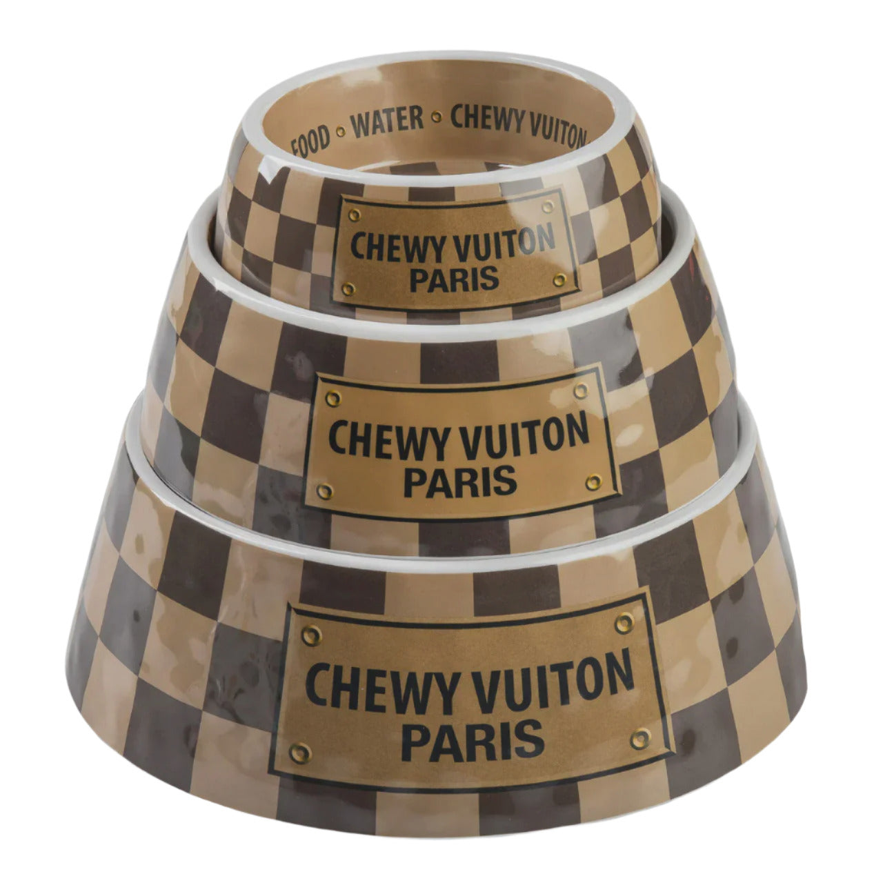Chewy Vuiton Bowl - Brown