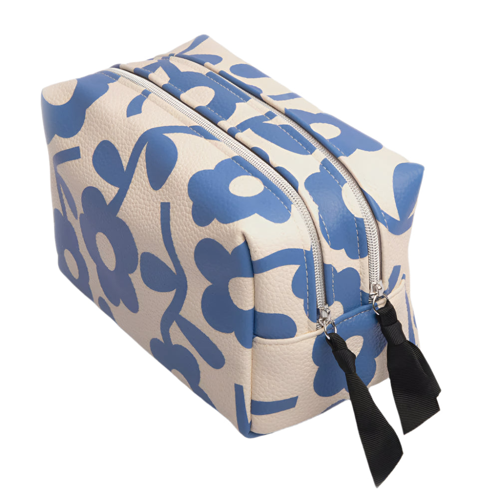 Travel Washbag Large - Mono Bloom Blue