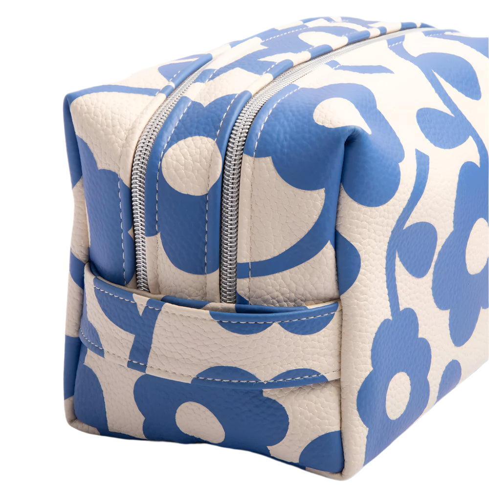 Travel Washbag Large - Mono Bloom Blue