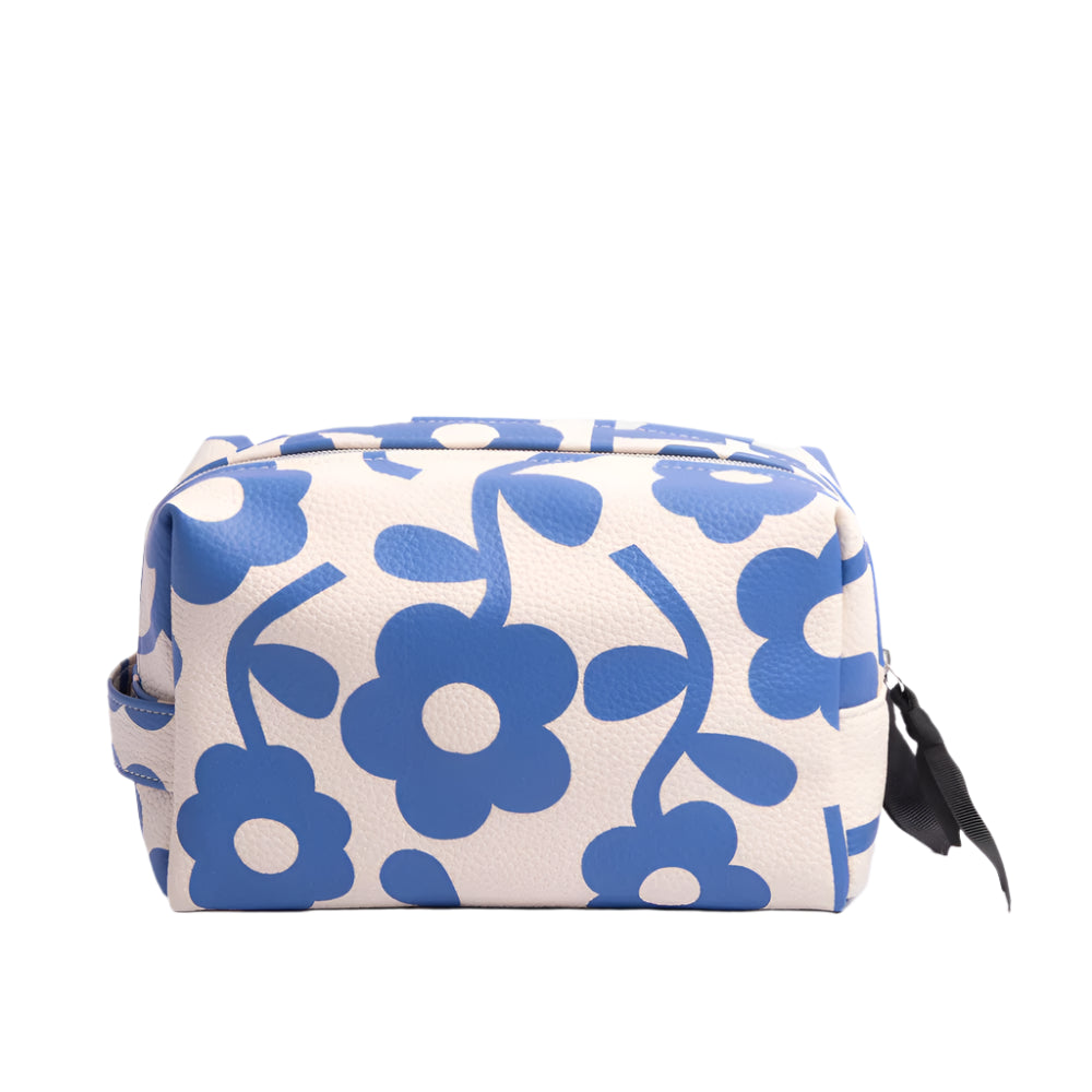 Travel Washbag Large - Mono Bloom Blue