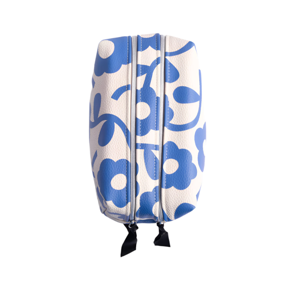 Travel Washbag Large - Mono Bloom Blue