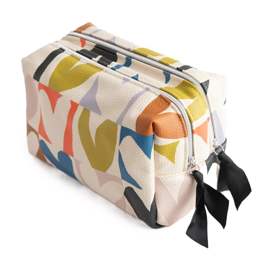 Travel Washbag Large - Multi Checkmate Hearts